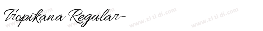 Tropikana Regular字体转换
